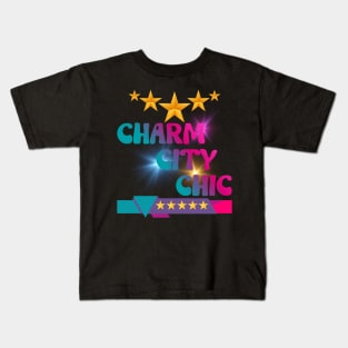 5 STAR CHARM CITY CHIC DESIGN Kids T-Shirt